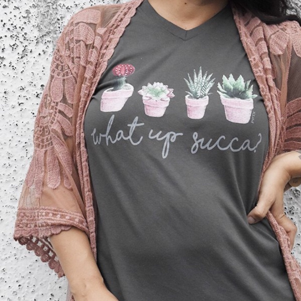 🚨 ONE LARGE LEFT!! Succulent Graphic Tee - Picture 2 of 2